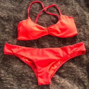 Billabong Pink Swim Set